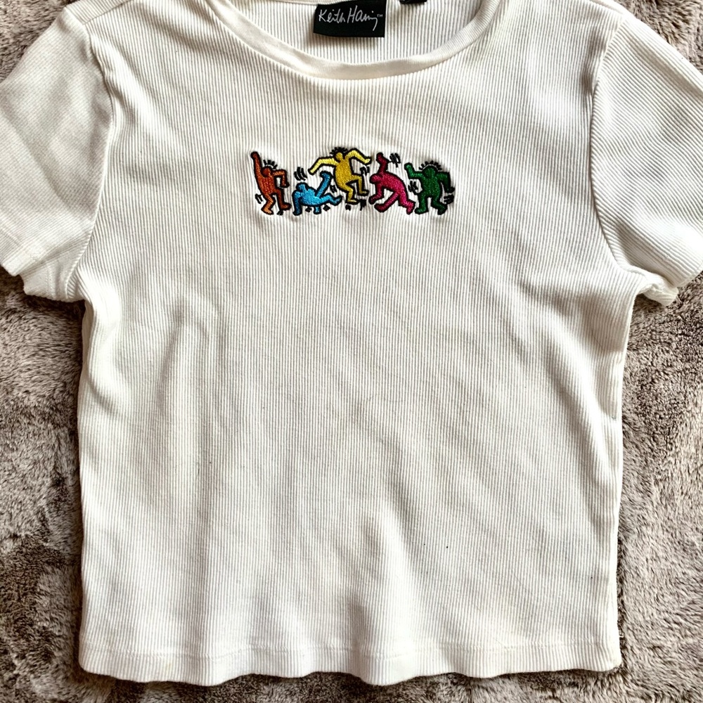 Keith Haring crop tee